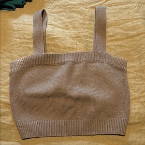 H&M Tan Knit Crop Top